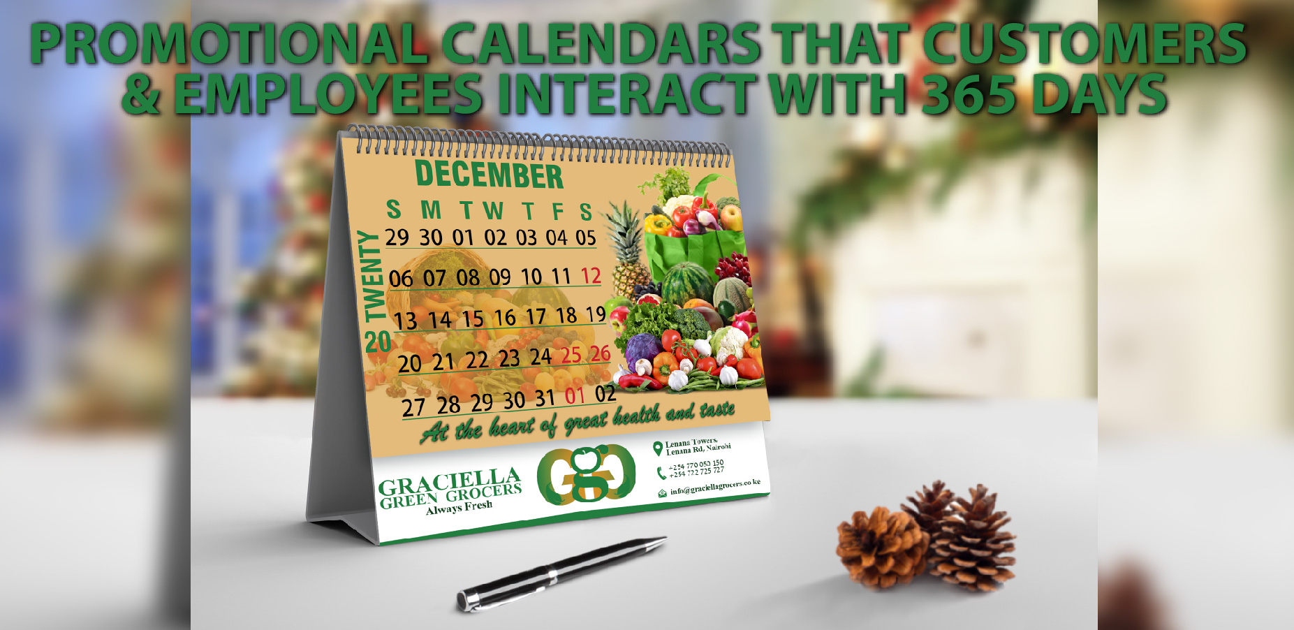 PROMOTIONAL CALENDARS THAT CUSTOMERS & EMPLOYEES INTERACT WITH 365 DAYS